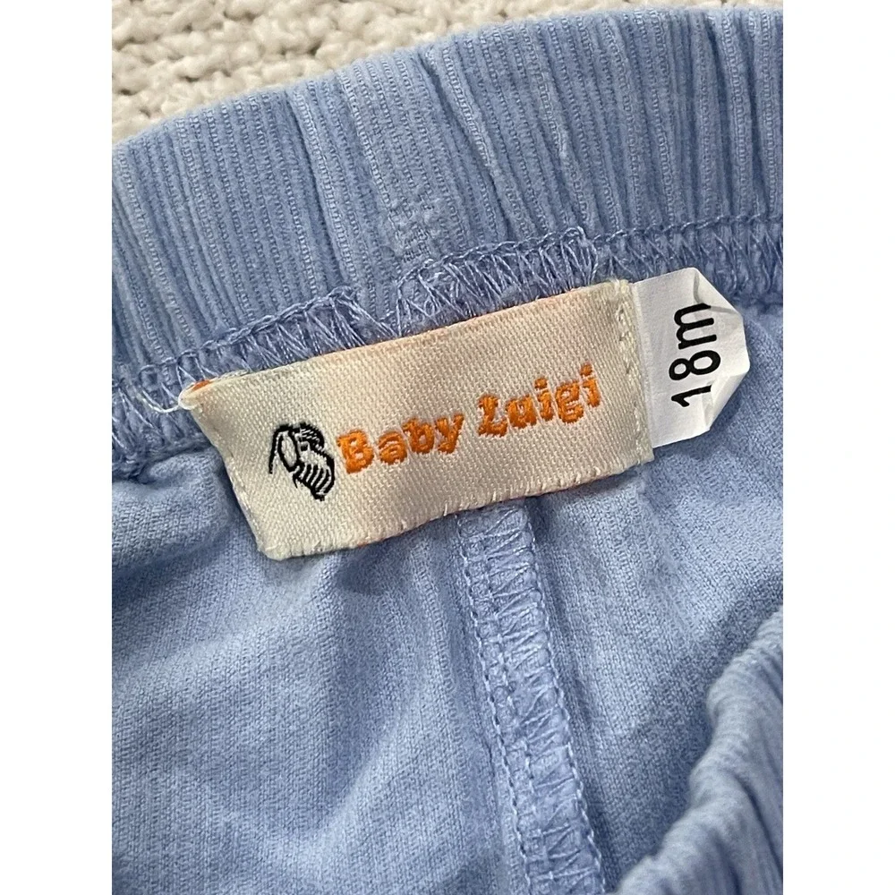 Baby‎ Luigi Baby Blue Embroidered Cord Ladybug Size 18 Months Made In Peru